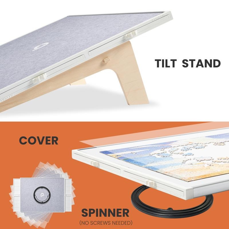 PITAPITA 1000pc Rotating Puzzle Board with Drawers and Cover, 1500