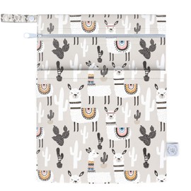 BABYBOET Wet Dry Bags Waterproof Reusable with Double Zippered Pockets Travel Beach Pool Daycare Baby Items Yoga Gym Bag L30x40cm