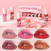 Kit 6pzs Aceites Labios Cristal Gloss Hidratantes Durables Rosa
