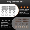 W10359271 W10359272 Dryer Front Back Drum Support Roller Shaft Kit