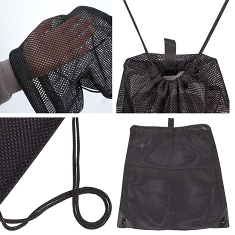 Mesh Bag, Gym Bag, Backpack, Knapsack, Lightweight, Shoe Storage, Camping,
