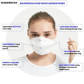[30Pack] [Ships from Australia] KF94 Safety Face Mask - Premium 4Layer Protection Safety Disposable Face Mask for Protection from Micro Fine Dust, Individual wrapped, Large size
