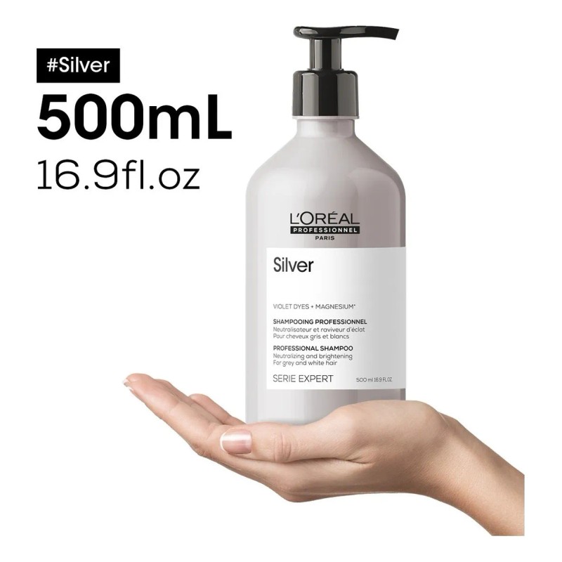 Shampoo Cuidado Canas LOral Professionnel Silver 500ml