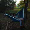 Equip Outdoors Portable Camping Illuminated Hammock, Hanging Kit Included, Two