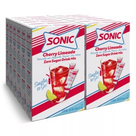 SINGLES TO GO! Sonic Singles To Go Cherry Limeade Drink Mix 12 Pack Zero Sugar 72 Servings
