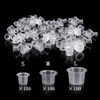 UPTATSUPPLY UPTATSUPPLY Tattoo Ink Cups 300Pcs Mixed Size Permanent Makeup