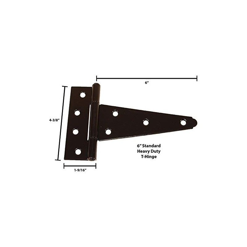 Shed Windows and More Single Door Hardware Kit (6" Hinge),