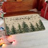 Artoid Mode Pine Trees Snowflakes Merry Christmas Welcome Decorative Doormat,