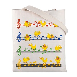 BNQL Cute Duck Lover Gifts Tote Bag Duck Gifts Funny Duck Tote Bag Duck Owner Gift Duck Farmer Gift Duck Canvas Tote Bag (Duck Tote Bag)