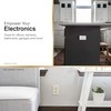 GE UltraPro Duplex Heavy-Duty Receptacle, White, Wall Outlet, Reinforced Yoke,