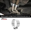 5" Stainless Steel Exhaust Clamp,Universal Muffler Clamp Lap Joint,Anti-Rust&Corrosion Resistant,Band