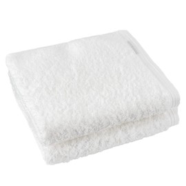 Hotman 1 Second Towel, Hand Towel, Set of 2, White, Hot Man Color Towel, 18 Colors, Made in Japan, 100% Cotton, Instant Absorption, Premium Super Long Cotton H_WH