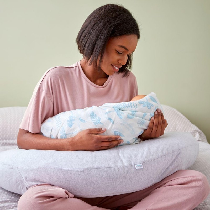 PurFlo COVER BREATHE PREGNANCY PILLOW- MINIMAL GREY
