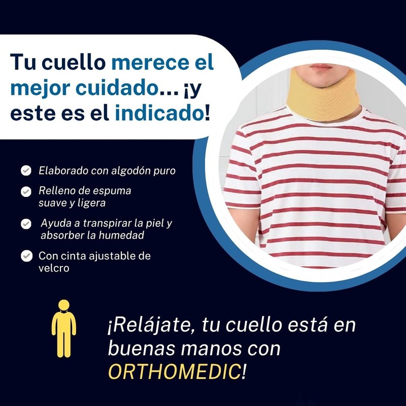 Orthomedic Collarín Cervical Talla Grande | Soporte y Alivio del