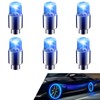 Merdege 4 PCS LED Tire Valve Stem Cap Lights, 360