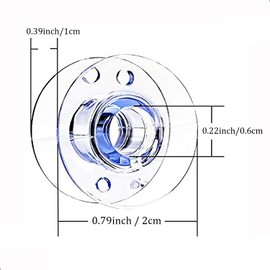 SIXQJZML 30 Pcs Style Sa156 Sewing Machine Bobbins for Brother,Bobbins Class 15, 15j Bobbins,Sewing Accessories, Plastic Bobbins