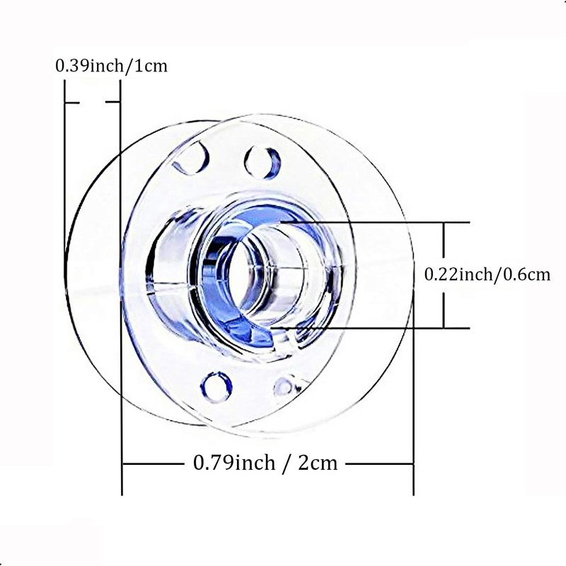 SIXQJZML 30 Pcs Style Sa156 Sewing Machine Bobbins for Brother,Bobbins