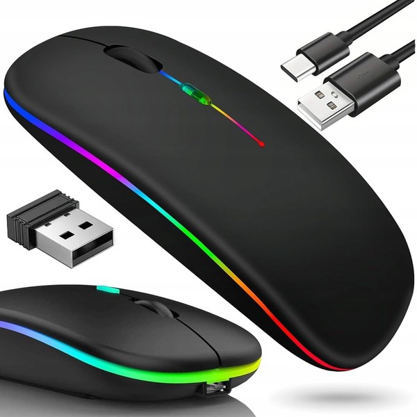 Slim Optical Mouse 2.4 GHz Bluetooth for PC and Laptops
