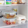 Yoshikawa Glass Container, 4-Point Locking System, Glass Food Storage Container,