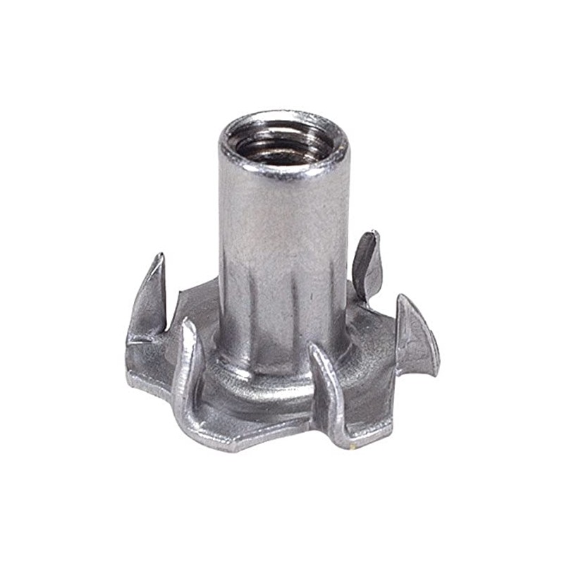 Parts Express 1/4"-20 Deluxe 6-Prong T-Nuts 50 Pcs.