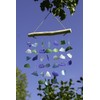Recycled Glass Driftwood Mobile – Boho Gentle Wind Chime for