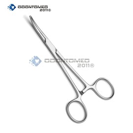 OdontoMed2011 Kelly Forceps, Box Lock, Curved, 5-1/2 in