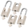 Zarker J55S keyed Alike Padlocks, Heavy Duty Stainless Steel Shackle