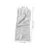 Hohopeti 2pcs Heat Resistant Work Gloves Fireproof Insulated Mitts for