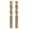 Misuyue 10mm/0.393" M35 Cobalt Drill Bits, 2pcs Metal HSS Twist