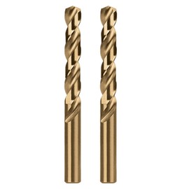 Misuyue 10mm/0.393" M35 Cobalt Drill Bits, 2pcs Metal HSS Twist Drilling Bit, Carbide Drill Bits suitable for Stainless Copper Plastic Hard Materials, Wood Drill Bit