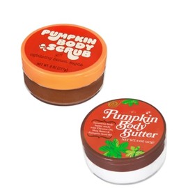 Body Butter and Pumpkin Scrub Luxurious Body Butter Made with Coconut Oil Shea Butter and Pumpkin Seed Oil Fall Scent each 8oz (2 Pack, Butter and Scrub)