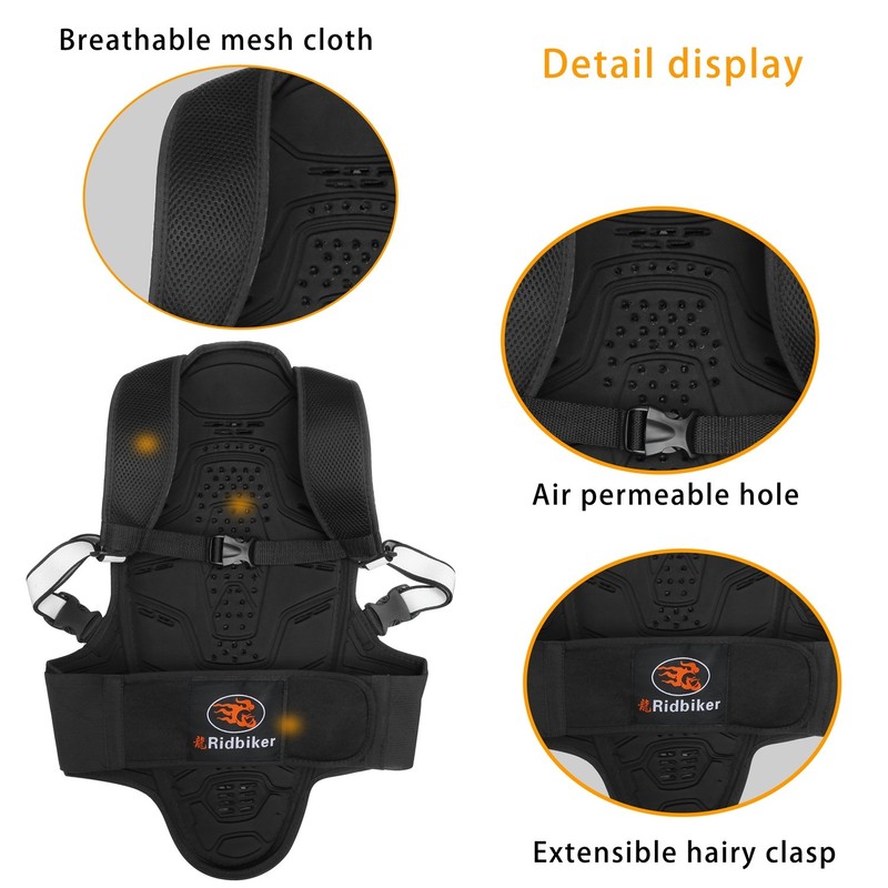 RIDBIKER Motorcycle Back Protector Motocross Spine Protector Body Armor Gear