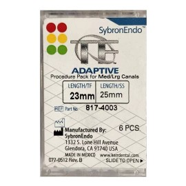 Kerr SybronEndo *6-Pieces* Kerr SybronEndo TF Adaptive Hand Files Size-23 Length 25mm 817-4003