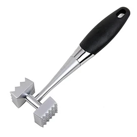 AIMALL Double-Sided Meat Tenderizer Mallet with 16 Large and 36 Small Needles, 2.3x9in Stainless Steel Meat Hammer, Non-Slip Handle for Tenderizing Steaks and Poultry