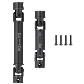 QUPA AM STORE RC Driveshafts 40+62mm Stainless Steel Drive Shafts Front and Rear Center Transmission Shaft for 1/18 RC Crawler Car TRX4M K10 Upgrades