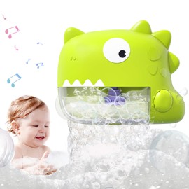Bath Toy from 1 2 3 4 Years, Bath Toy Baby with Music, Foam Machine Bathtub, Dinosaur Bubble Machine, Water Toy Children from 0 1 2 3 4 + Years
