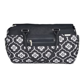 JJ Cole Parker Diaper Bag, Black Floret