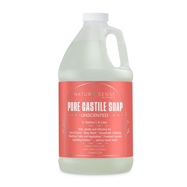NTRSNS NaturSense Pure Castile Soap – Unscented, made with 100%