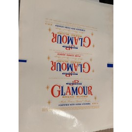Vintage Wrapper Paper Jane Parker GLAMOUR BREAD SLICED Wrapper