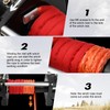 ZESUPER 3/8" x 100ft Synthetic Winch Rope Dyneema 12 Strand