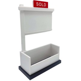 Real Estate Business Card Holder Display Rack, Used for Displaying Real Estate Business Cards at the Office Reception Desk, Can Accommodate 3.5 x 2 Inch Cards