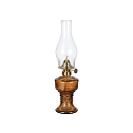 DNRVK Oil Lamps for Indoor Use, 13" Classic Kerosene Lamp Home Decor Lighting Chamber Oil Lamp Vintage Glass Oil Lantern Hurricane Lamps for Tabletop Decor and Emergency Lighting