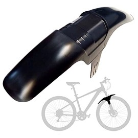 Mudhugger Mud Guard for Mountain Bikes - Long Evo Front Bike Mudguard for 27.5"-29" Full Suspension, L515mm x W90mm, Universal Fit, Fixings Included. Suitable Mountain, Racing & Hybrid Road Bikes