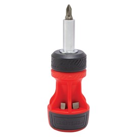 CRAFTSMAN Ratcheting Screwdriver, Stubby Push-n-Pick Set with Multi-Bits, 8 Piece (CMHT68132)