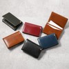 Milagro Business Card Holder, Tamponato Leather Series, Braun