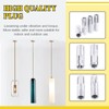 Mardatt 12 Pcs 3/8" Zinc Plated Metal Knurled Drop in