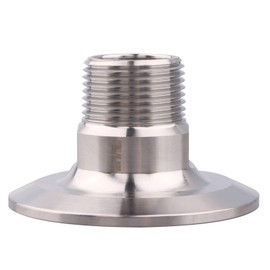 DERNORD 2 Inch Sanitary Tri Clamp to 3/4" Male Tri Clover