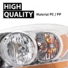 ALLGOOD Headlights w/Amber Bar Bulbs, Compatible with Dodge Ram 1500