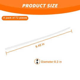 Mandark 72PCS Spoke Skins Covers, Motorcycle Wheel Spoke Rims Decoration Protector, Dustproof Bicycle Pipe Trim Protective Wrap Accessories, Universal for Dirt Bike, Wheelchair and More（White）