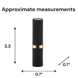 NIVEK Lipstick Lighter Vintage Style Retro Look Soft Flame Refillable Lighters for Women (Vintage Black)